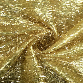 Metallic Longhair Eyelash Lame 45 Fabric SV570279 Gold 1