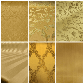Gold & Gold Jacquard Fabric