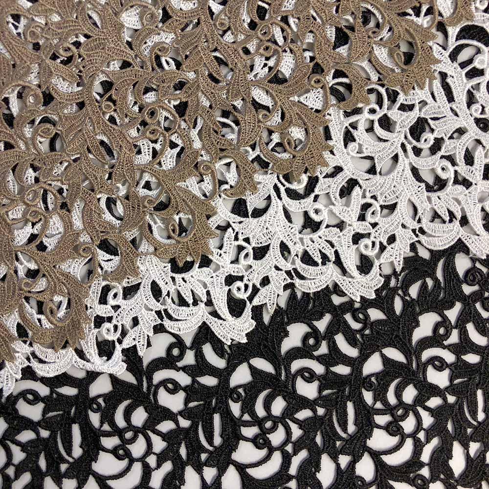 Heather Guipure French Venice Lace Fabric Group