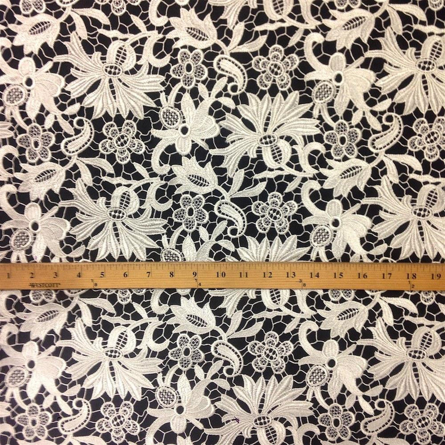 Bell Flower Guipure Fabric French Venice Lace 52/53
