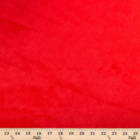 Rabbit Faux Fur Fabric Soft Red Cruelty Free 60 Wide BTY