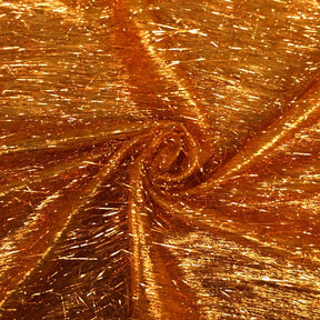 Metallic Longhair Eyelash Lame 45 Fabric SV570277 Orange 1