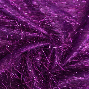 Metallic Longhair Eyelash Lame 45 Fabric SV570281 Purple 1