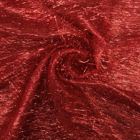 Metallic Longhair Eyelash Lame 45 Fabric SV570282 Red 4
