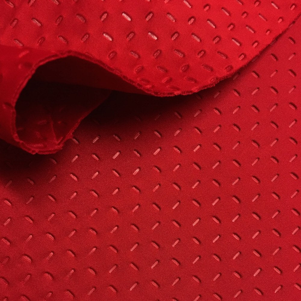 Embossed Pin Scuba Knit Fabric By The Yard