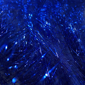 Metallic Longhair Eyelash Lame 45 Fabric SV570283 Royal Blue 2