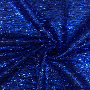 Metallic Longhair Eyelash Lame 45 Fabric SV570283 Royal Blue 1
