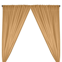 Polyester Taffeta Lining Rod Pocket Curtains - Sand