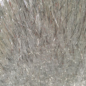 Metallic Longhair Eyelash Lame 45 Fabric SV570276 Silver 2