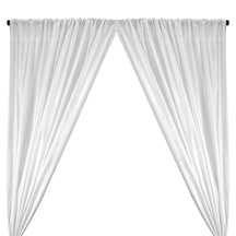 Polyester Taffeta Lining Rod Pocket Curtains ( All Colors Available) - White